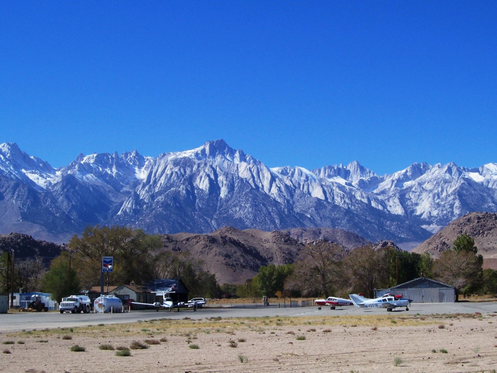 Landing at Lone Pine California